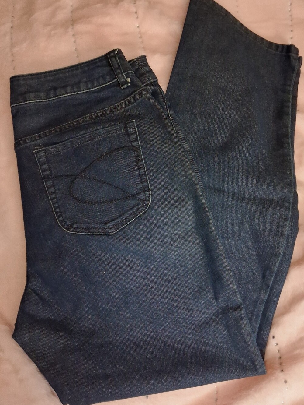 Chico's Dark Blue Bootcut Jeans